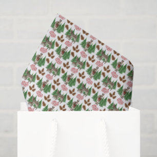 Rustic Donkey Christmas Tissue Paper
