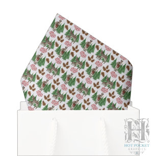 Rustic Donkey Christmas Tissue Paper