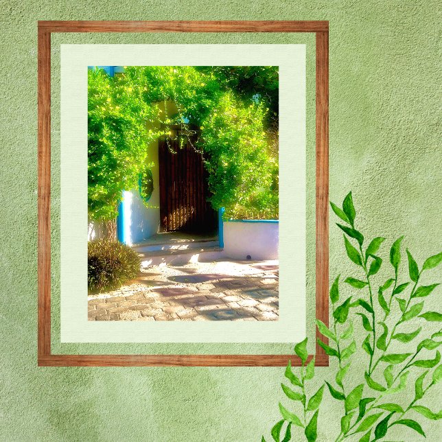 Rustic Door With Foliage Poster (Creator Uploaded)