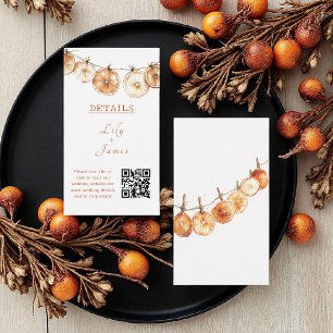 Rustic Dried Orange Garland French Country Enclosure Card