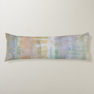 Rustic Drip Watercolor Print Body Cushion