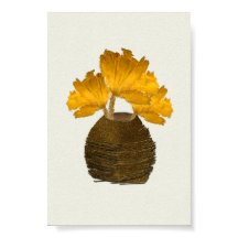 Rustic Dry Warm Light Flowers in Copper Vase