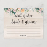 Rustic Dusk Wedding Well Wishes Card<br><div class="desc">Rustic Dusk Wedding Well Wishes Card</div>