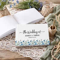 Rustic Dusty Blue Boho Chic Wildflowers Wedding