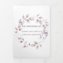Rustic Dusty Purple Mauve Pink Floral Wedding