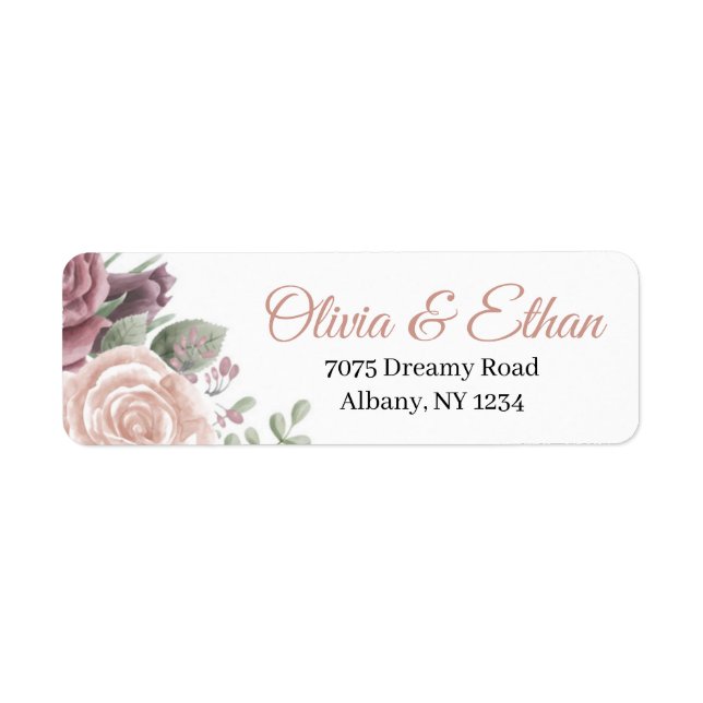 Rustic Dusty Rose Flowers (Front)