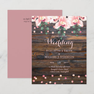 Rustic Dusty Rose Pink Floral Wedding