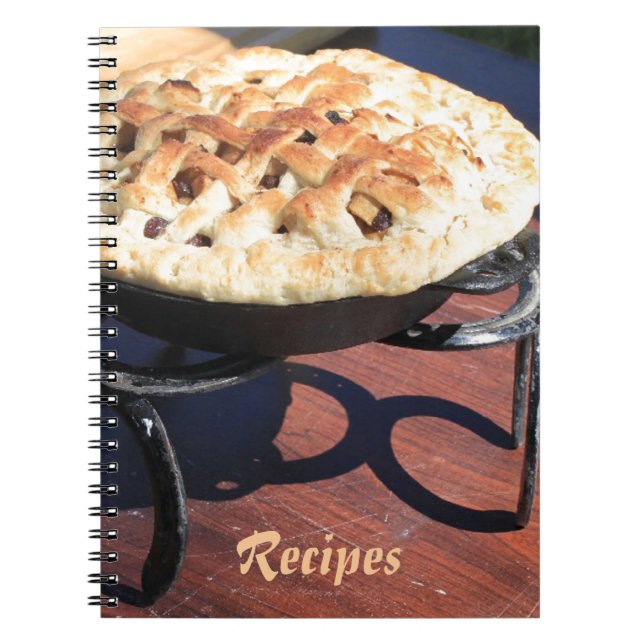 Rustic Dutch Oven Pie Recipe Notebook (Front)
