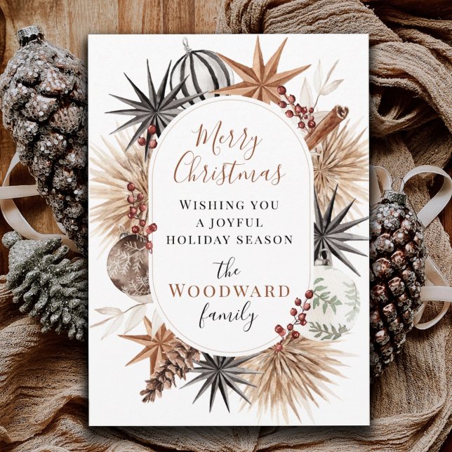 Rustic Earthy Dried Botanical Christmas Holiday (Creator Uploaded)
