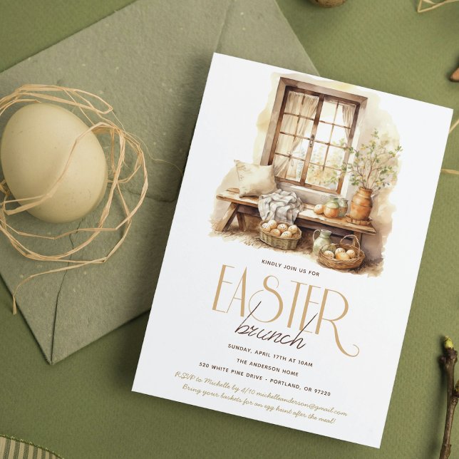 Rustic Easter Brunch Invitation (Creator Uploaded)
