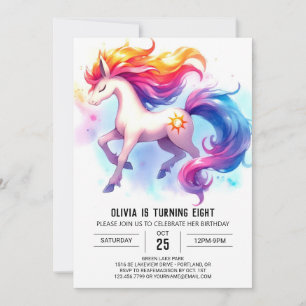 Rustic Editable Horse Birthday  Invitation