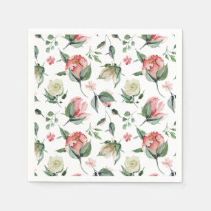 Rustic Elegance Blush Pink Bridal Shower Napkin