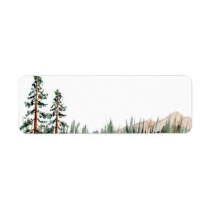 Rustic Elegance Mountains Forest Pine Blank