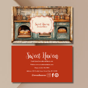 Rustic Elegant Baking Business Card