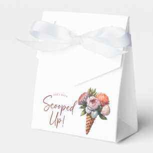 Rustic Elegant Boho Ice Cream Bridal Shower Favour Box