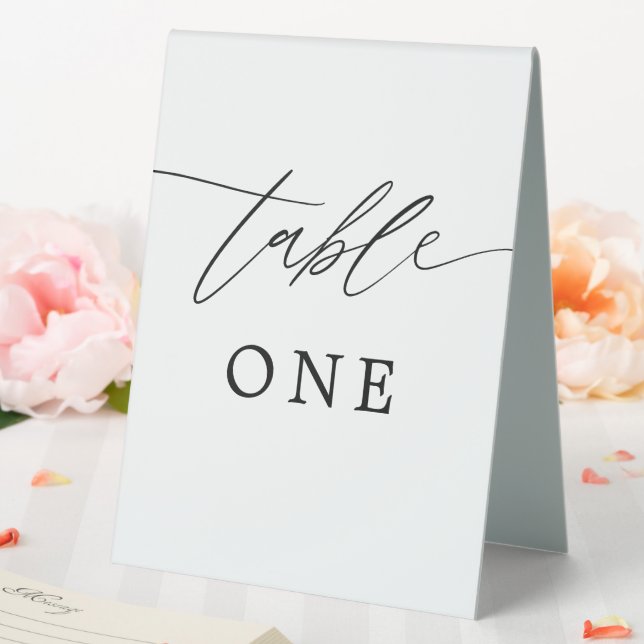 Rustic Elegant Calligraphy Wedding Table Numbers (In SItu (Wedding))