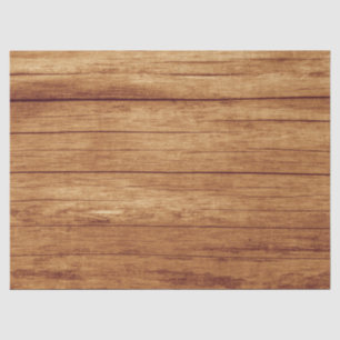 Rustic Elegant Cottage Texture Light Wood Grain Tissue Paper