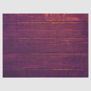Rustic Elegant Cottage Texture Purple Wood Grain Tissue Paper