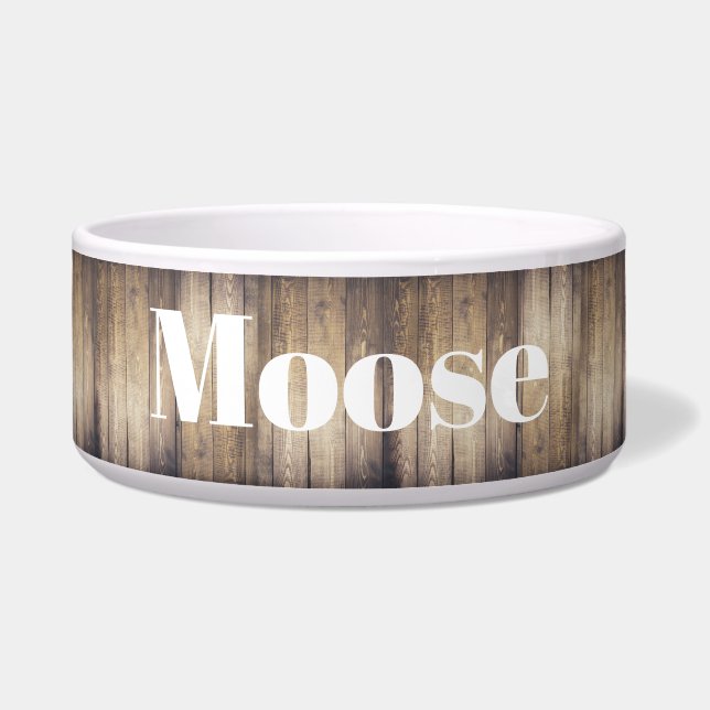 Rustic Elegant Farmhouse Light Wood | Pet Name (Front)
