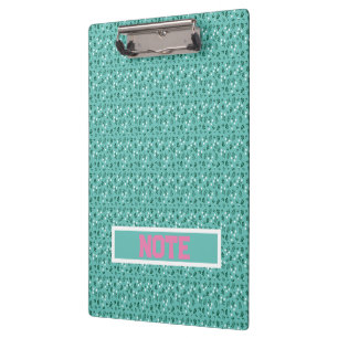 Rustic Elegant Floral Pattern Clipboard