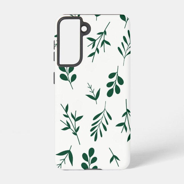 Rustic Elegant  Floral   Samsung Galaxy S21 Case (Back)
