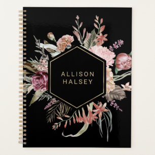 Rustic Elegant Floral with Geometric Frame Planner
