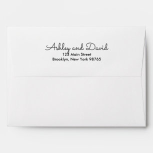 Rustic Elegant Invitation Envelope