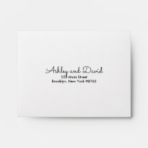 Rustic Elegant Return Address Envelope