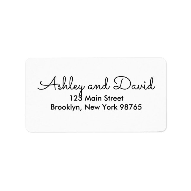 Rustic Elegant Return Address Label (Front)
