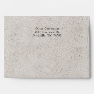 Rustic Elegant Return Address Modern  Envelope