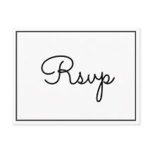 Rustic Elegant RSVP Postcard