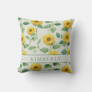Rustic & Elegant Sunflower Classic Floral Cushion
