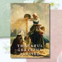 Rustic Elegant Thankful Grateful Blessed Harvest