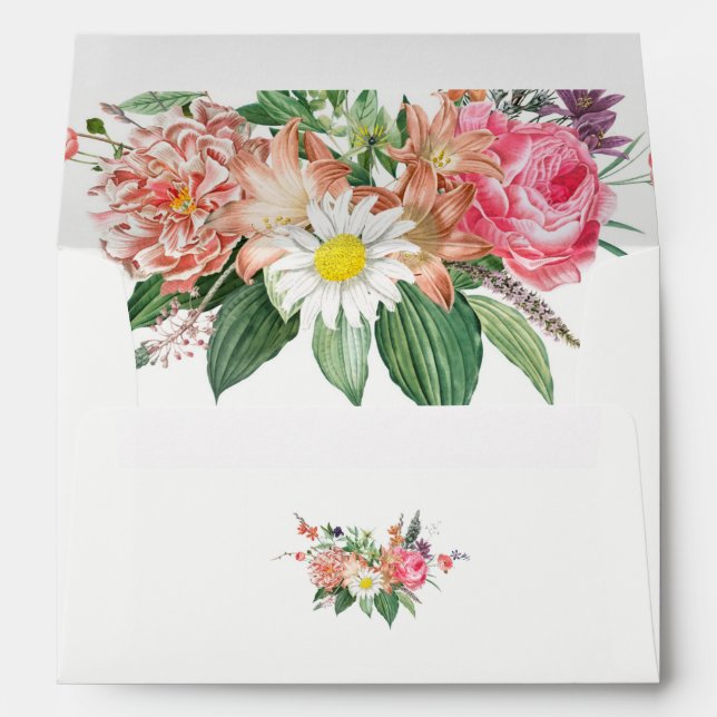 Rustic  elegant trendy floral    Envelope (Back (Bottom))