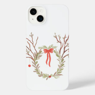 Rustic Elegant watercolor Xmas phone case