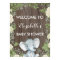 Rustic Elephant Baby Shower Welcome Sign Greenery