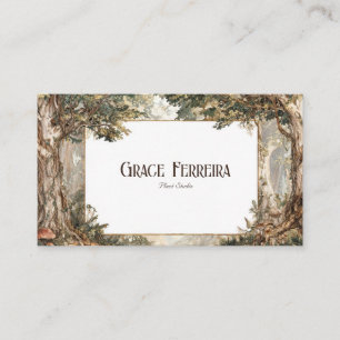 Rustic Enchanted Forest & Toadstools  Business Card