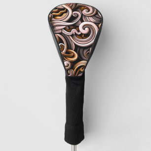 Rustic Energy Swirls Golf Head Cover