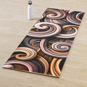 Rustic Energy Swirls Yoga Mat
