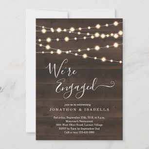 Rustic Engagement Party Invitation