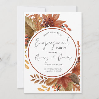 Rustic Engagement Party Invitation, Printable Invitation