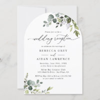Rustic Eucalyptus Arch Greenery Wedding Reception