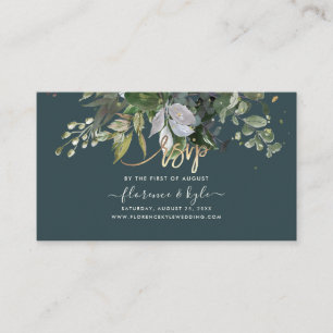 Rustic Eucalyptus, Blue Gum Website RSVP  Business Card