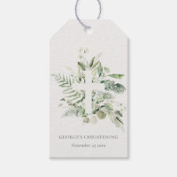 Rustic Eucalyptus Fern Foliage Cross Christening 
