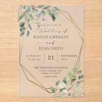 Rustic Eucalyptus & Gold Frame Wedding