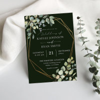 Rustic Eucalyptus & Gold Frame Wedding- Green