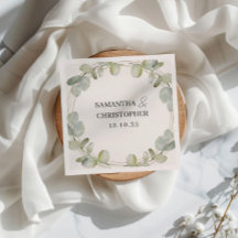 Rustic Eucalyptus Green & Gold Wedding