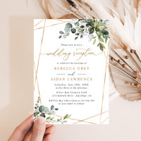 Rustic Eucalyptus Greenery Gold Wedding Reception