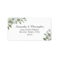 Rustic Eucalyptus & Greenery Wedding Address