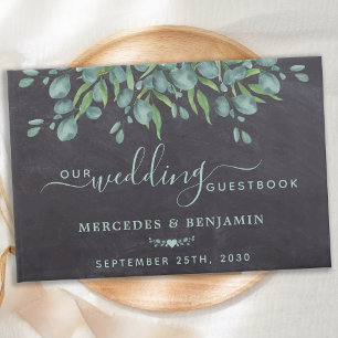 Rustic Eucalyptus Greenery Wedding Guest Book